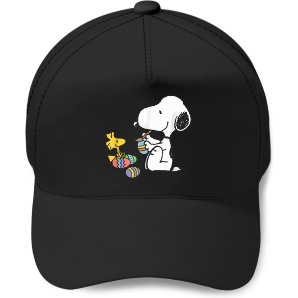 Snoopy And Woodstock Easter Eggs Baseball Caps-image