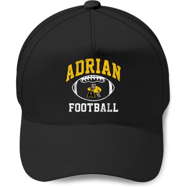 Adrian College Football Athletics Vintages Sports Arch Design Baseball Caps