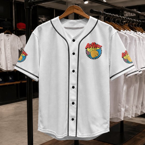 Arthur Logo With Fist Baseball Jerseys-image