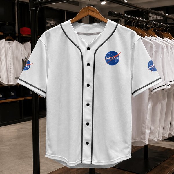 Satan Nasa Logo Baseball Jerseys-image