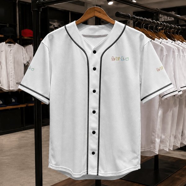 Color Pkm Silhouette Baseball Jerseys, Pkm Lover Gift, Pika, Bulbasaur-image