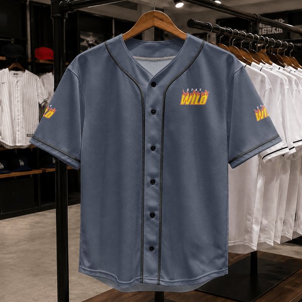 Stay Wild Merch Ben Azelart Red Baseball Jerseys-image