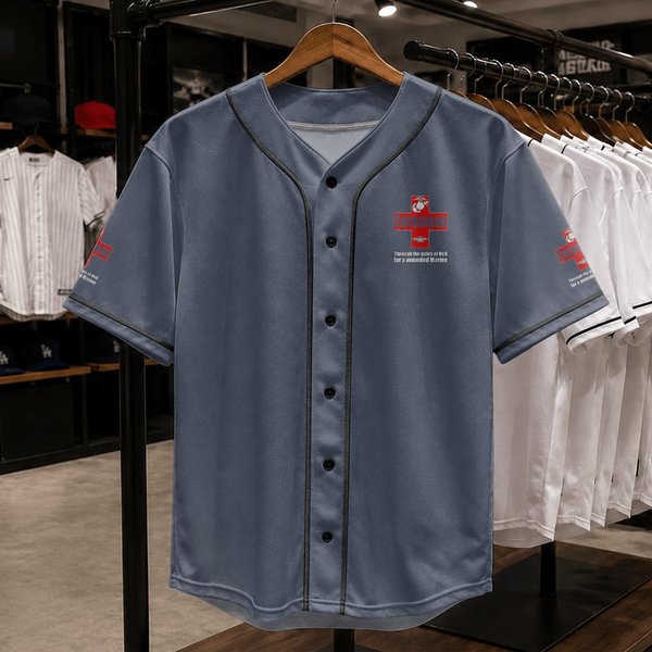 Fmf 8404 Navy Corpsman Eagle Globe Anchor 5301 Baseball Jerseys-image