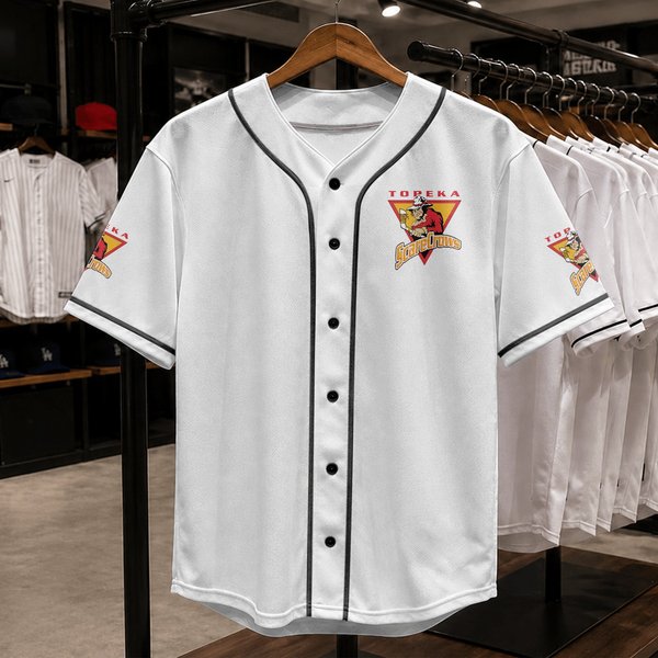 Topeka Scarecrows Ice Hockey Club Logo Baseball Jerseys-image