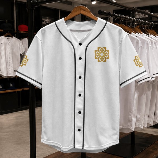 Breaking Benjamin Gold Logo Baseball Jerseys-image