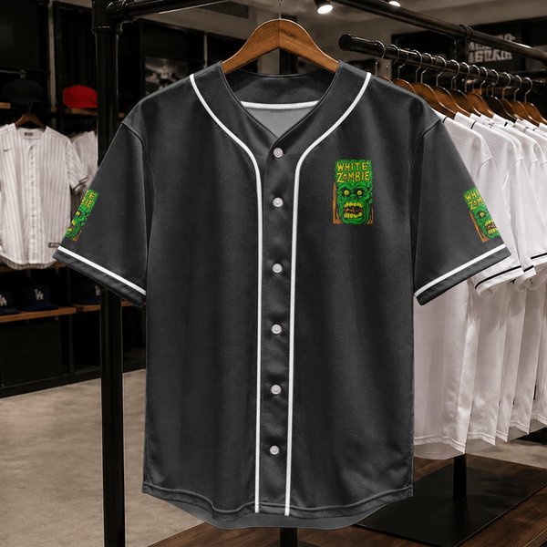 White Zombie Baseball Jerseys-image