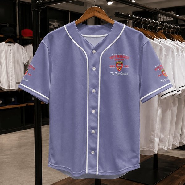555Th Parachute Infantry Battalion Baseball Jerseys-image
