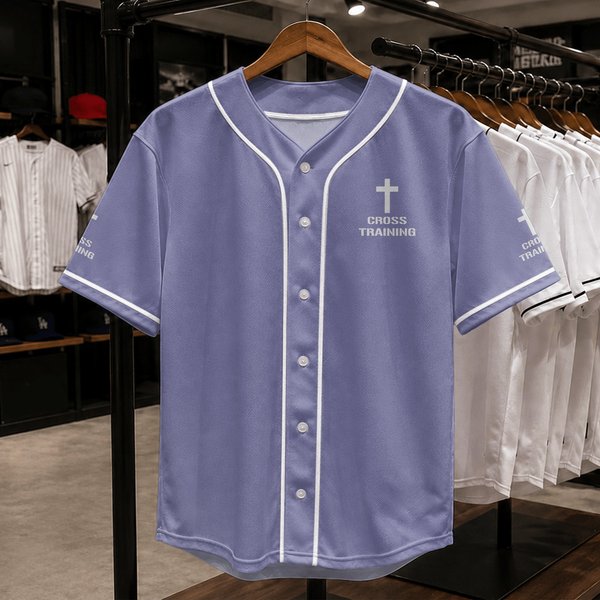 Jesus Christ Cross Baseball Jersey-image