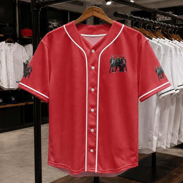 Bon Jovi Band Signature Baseball Jerseys-image