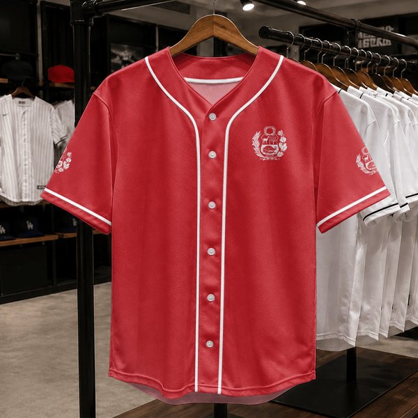 Peru Coat Of Armss Escudo Del Peru White Design Baseball Jerseys-image