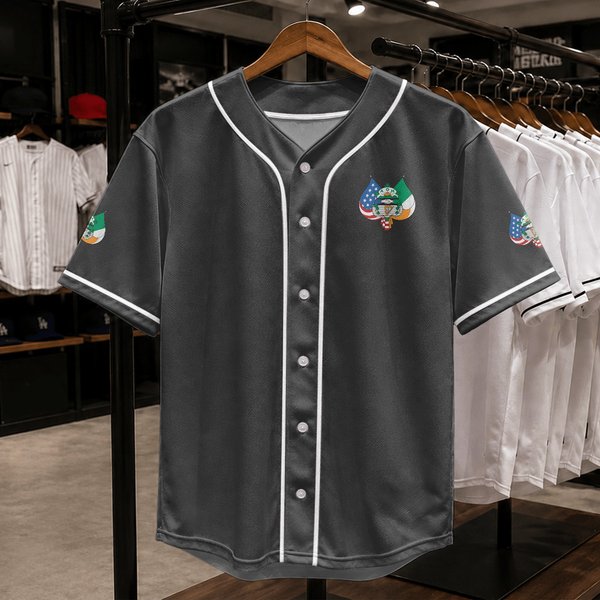 Order Of Hibernians Aoh Crest Shamrocks Baseball Jerseys-image