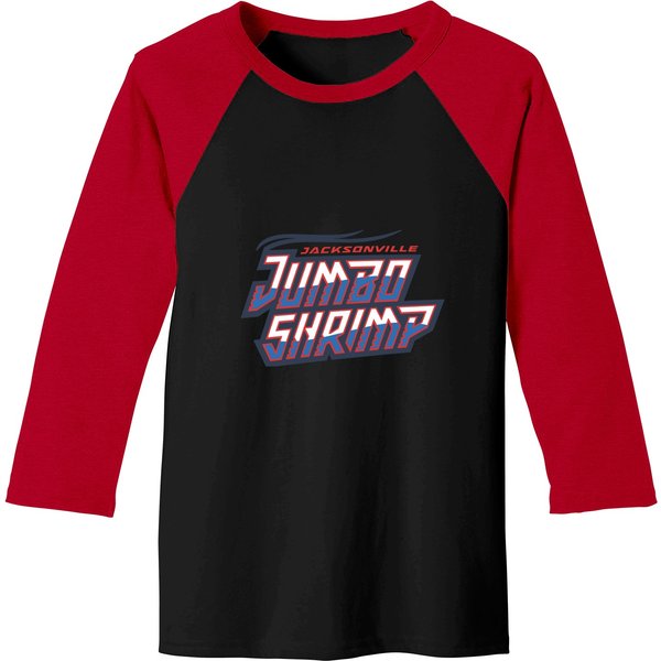 Jacksonville Jumbo Shrimp Baseball Team 2 Baseball Tees-image