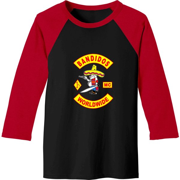Bandidos Worldwide Mc Logo Baseball Tees