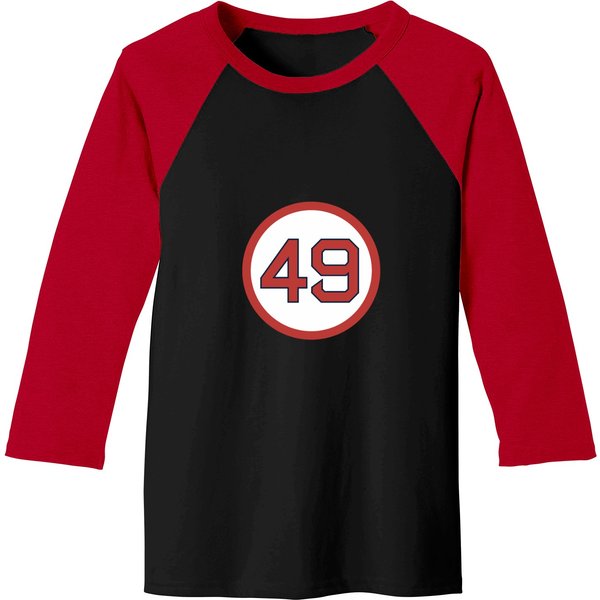 Tim Wakefield 49 Jersey Number (2) 6+4+3=2 Boston Baseball Tees-image