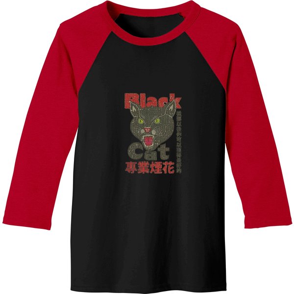 Vintage 1942 Black Cat Classic Baseball Tees-image