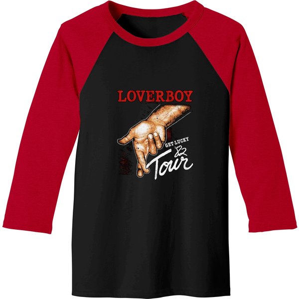 Epic Loverboy Get-Lucky And Tour Baseball Tees-image