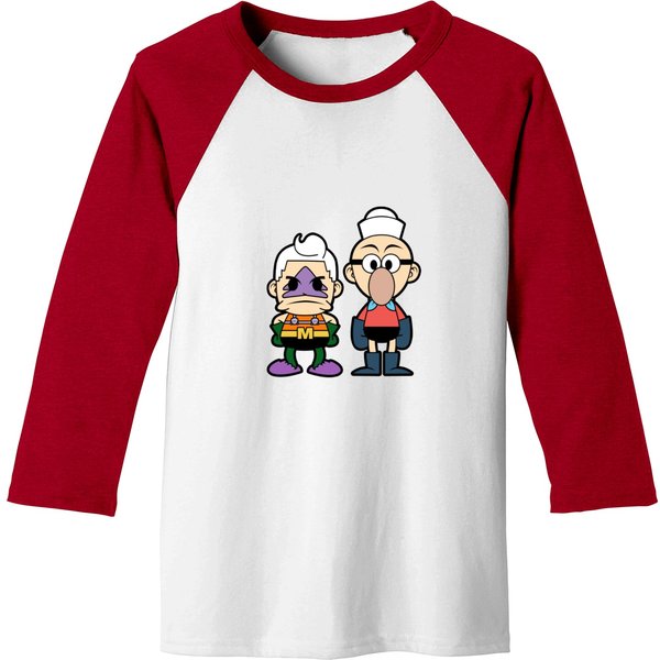 Mermaidman And Bernacle Boy Chibi224 Baseball Tees