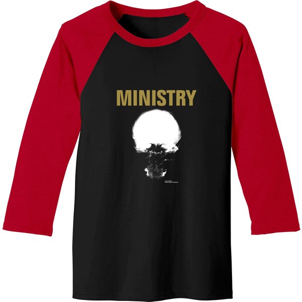 Vintage 1991 Ministry Metal Band Baseball Tees-image