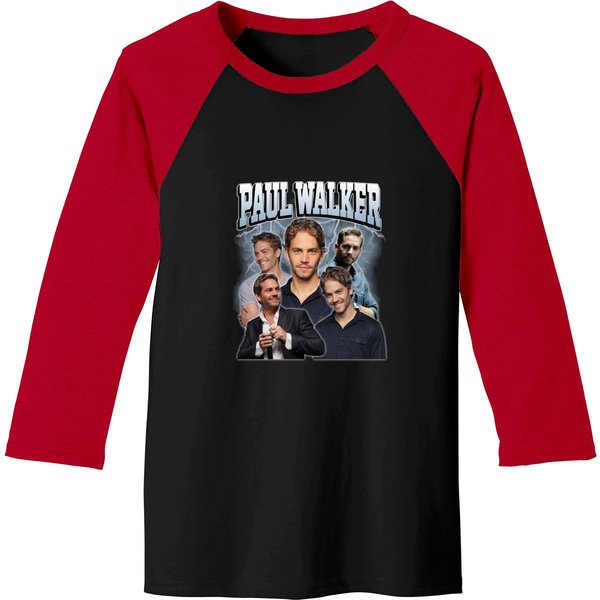 Limited Paul Walker Vintage Baseball Tees-image