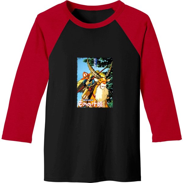 Princess Mononoke Ashitaka Baseball Tees, Studio Ghibli Baseball Tees-image