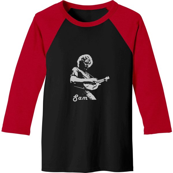Sam Bush Bluegrass Mandolin Classic Baseball Tees-image