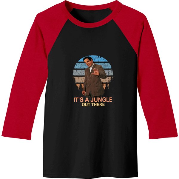 Monk - It's A Jungle Out There, Funny Adrian Monk Baseball Tees