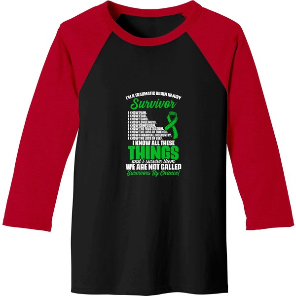 Traumatic Brain Injury Survivor Support Tbi Surviv Baseball Tees-image
