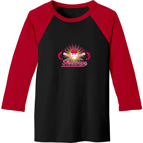 Honolulu Shrimps Baseball Team Logo Baseball Tees-image