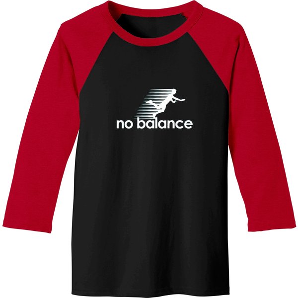 No Balance White Logo Baseball Tees-image