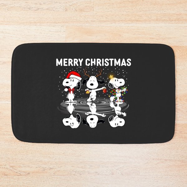 Snoopy Christmas Bath Mats-image
