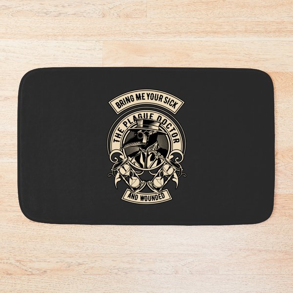The Plague Doctor Plague Doctors Bath Mats-image