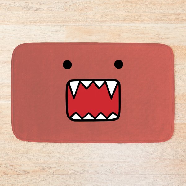Domo Kun Face Bath Mats, Monster Eyes Mouth Bath Mats-image