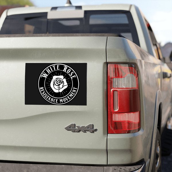 The White Rose (ww2 Resistance Symbol) - White Rose - Car Magnets