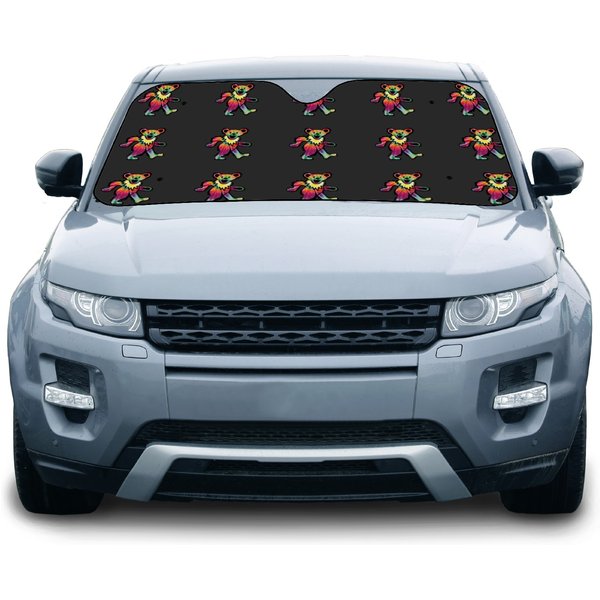 Grateful Bear Dead Band Car Sun Shades-image