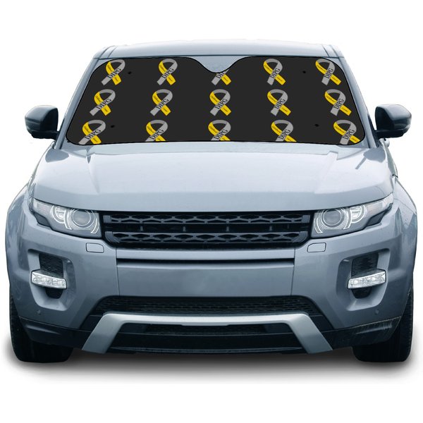 Dipg Childhood Brain Cancer Ribbon Active Car Sun Shades