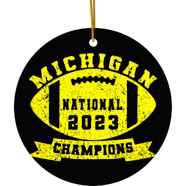 Michigan National 2023 Champions Ceramic Ornaments-image