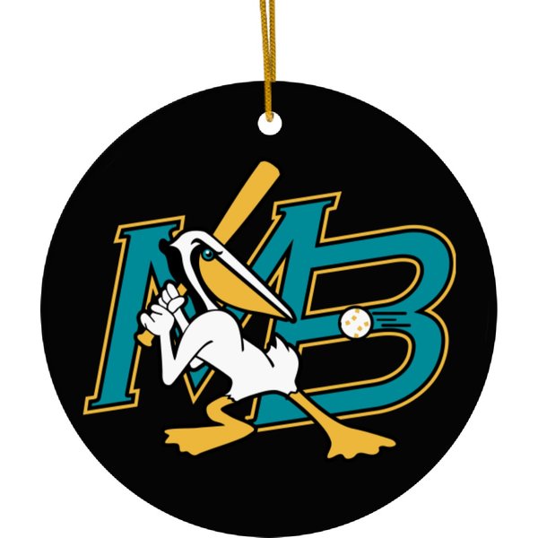 Myrtle Beach Pelicans Ceramic Ornaments-image