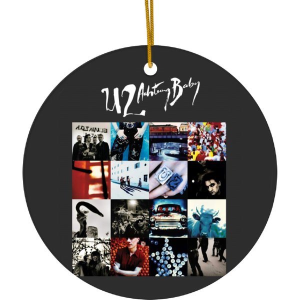 U2 Achtung Baby Ceramic Ornament - Fan Gift For U2 Concert Tour 2023-image
