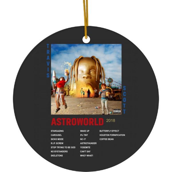 Travis Astroworld Ceramic Ornaments | Rap Ceramic Ornaments