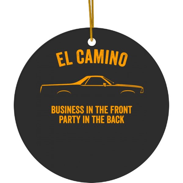 El Camino American Muscle Slogan Ceramic Ornaments-image