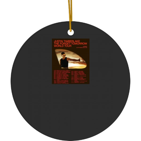 Justin Timberlake The Forget Tomorrow World Tour Ceramic Ornaments