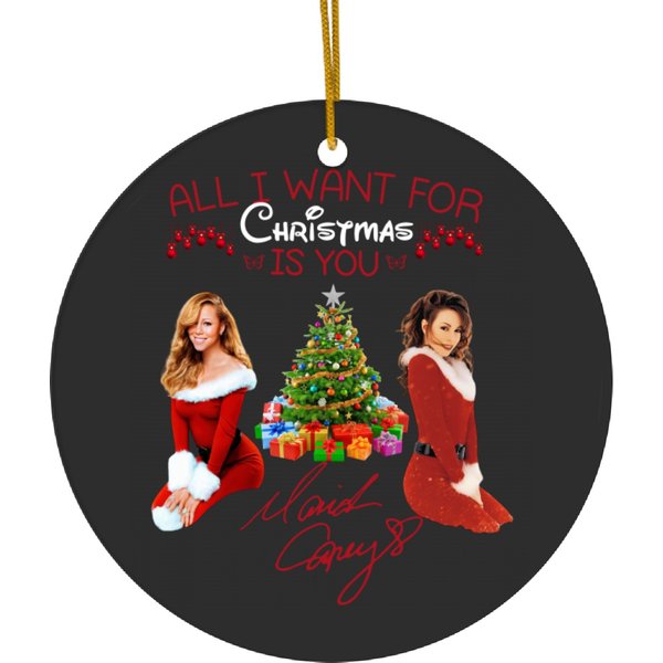 Mariah Carey Christmas Ceramic Ornaments
