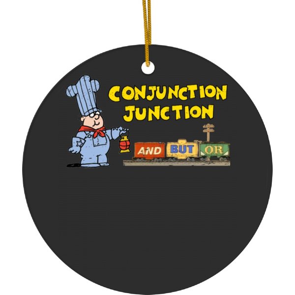 Schoolhouse Rock Conjunction Junction - Conjunction Junction - Ceramic Ornaments-image