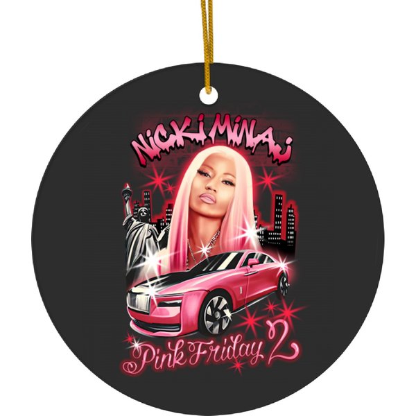 Nicki Minaj Vintage Ceramic Ornament
