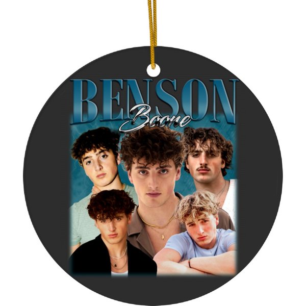 Benson Boone Ceramic Ornaments Short Sleeve Unisex Gift For Fans Ceramic Ornaments-image