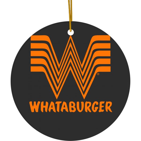 Whataburger Restaurant Logo Ceramic Ornaments-image