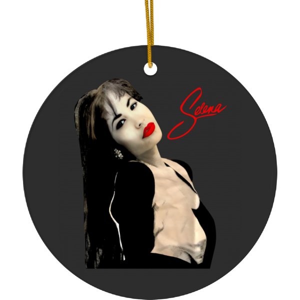New Selena Graphic Gift Birthday Men's Ceramic Ornaments
