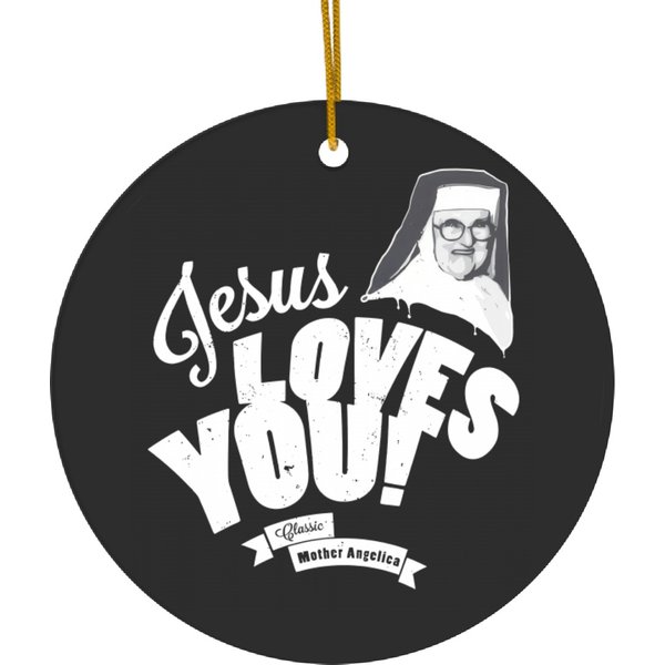 Classic Mother Angelica Light Ceramic Ornaments
