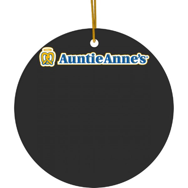 Auntie Anne's Food Logo Restaurant Ceramic Ornaments