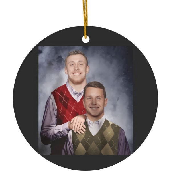 Brock Purdy George Kittle Ceramic Ornaments-image